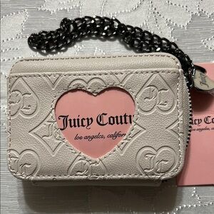 Juicy Couture Square Zip Card Case
